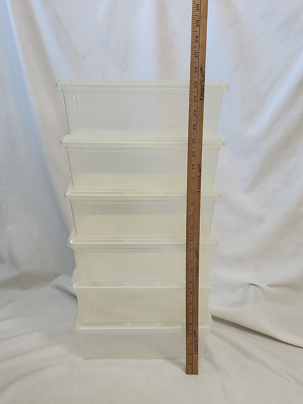 Clear Plastic Storage Containers - Set of Stackable Lids